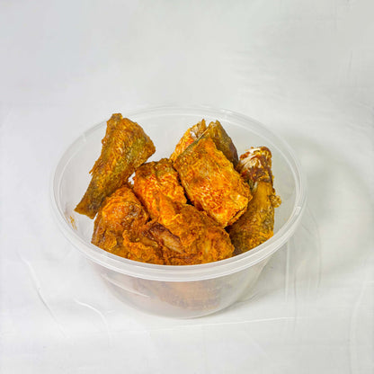 Large Bucket of Seasoned Fried Fish